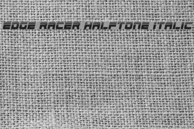 Edge Racer Halftone Italic Example 3