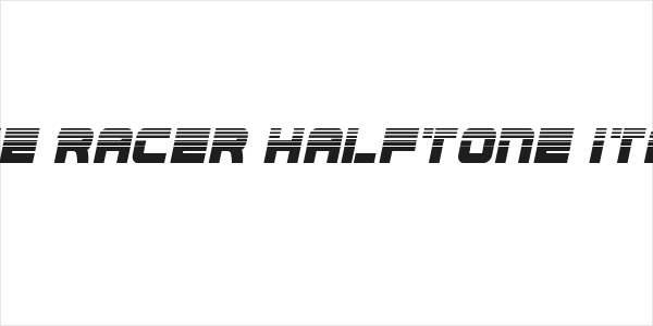Edge Racer Halftone Italic Logo