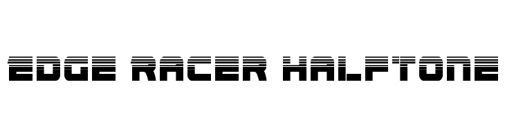 Edge Racer Halftone  Free Fonts Download