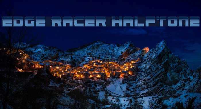 Edge Racer Halftone Example 1