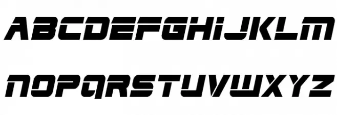Edge Racer Italic Font Litere mari
