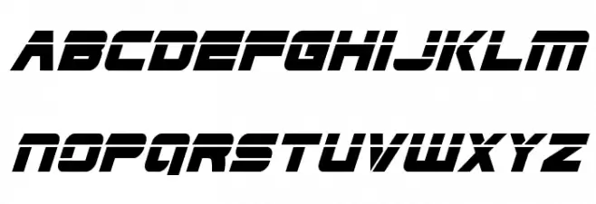 Edge Racer Laser 2 Super-Italic Шрифта ВЕРХНИЙ