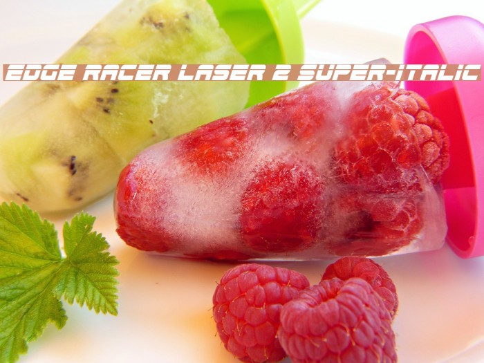 Edge Racer Laser 2 Super-Italic 字体 examples