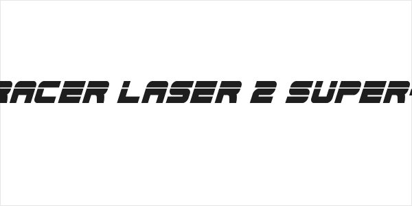 Edge Racer Laser 2 Super-Italic Logo