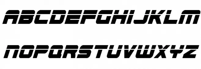 Edge Racer Laser 2 Super-Italic फ़ॉन्ट लोअरकेस