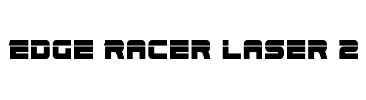 Edge Racer Laser 2  フリーフォントのダウンロード
