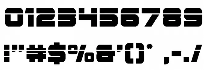Edge Racer Laser 2 Font OTHER CHARS