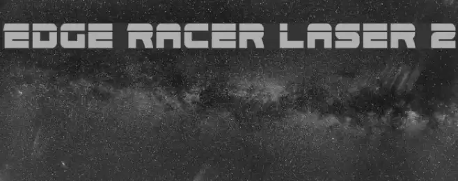 Edge Racer Laser 2 Font examples