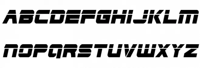 Edge Racer Laser Italic 2 フォント 大文字