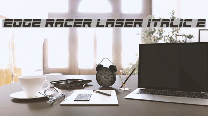 Edge Racer Laser Italic 2 Font examples