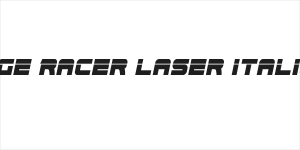 Edge Racer Laser Italic 2 Logo