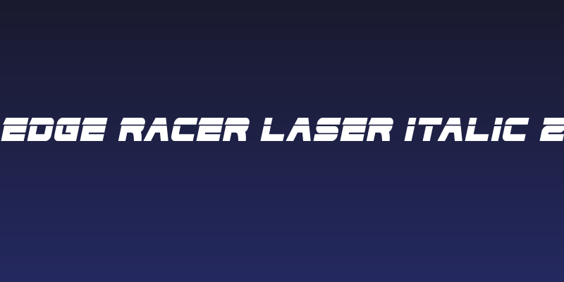 Edge Racer Laser Italic 2 Social Header