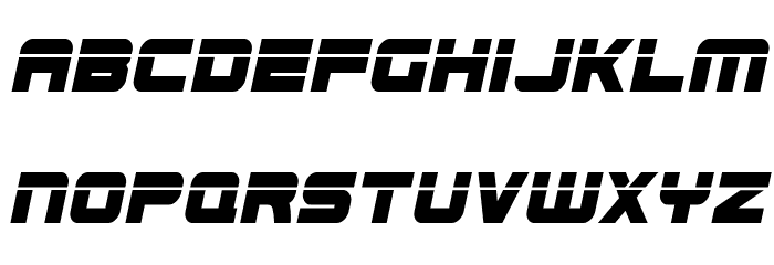 Edge Racer Laser Italic 2 Font LOWERCASE