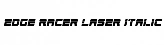 Edge Racer Laser Italic  Frei Schriftart Herunterladen