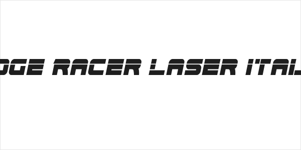Edge Racer Laser Italic Logo