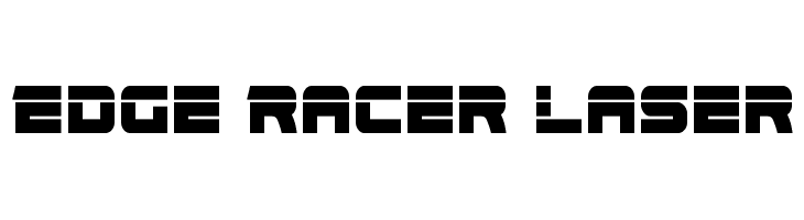 Edge Racer Laser  フリーフォントのダウンロード