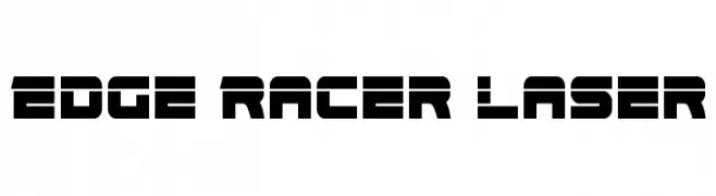 Edge Racer Laser  les polices de caractères gratuit tlcharger