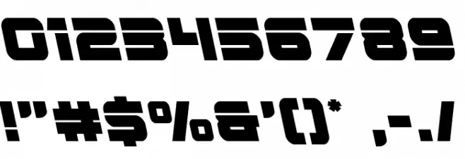 Edge Racer Leftalic Font OTHER CHARS