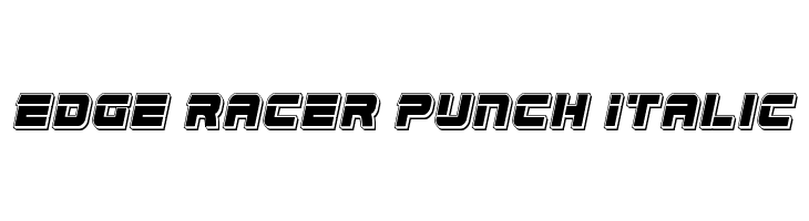 Edge Racer Punch Italic  font caratteri gratis