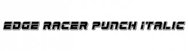 Edge Racer Punch Italic  Frei Schriftart Herunterladen