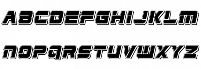Edge Racer Punch Italic Polices MAJUSCULES