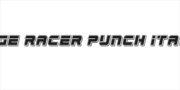 Edge Racer Punch Italic Logo