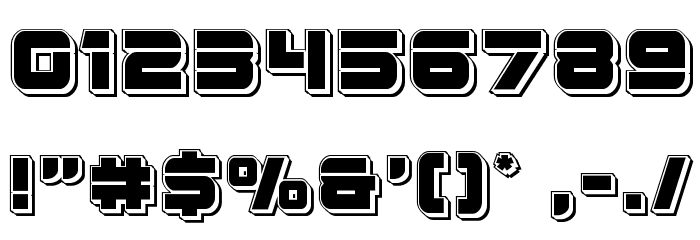 Edge Racer Punch Font OTHER CHARS