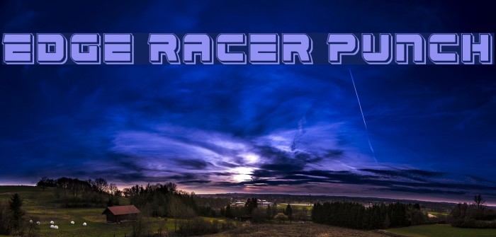 Edge Racer Punch Font examples