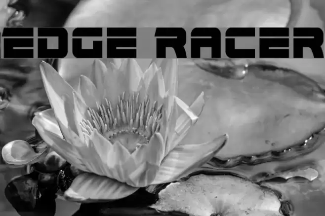 Edge Racer Font examples