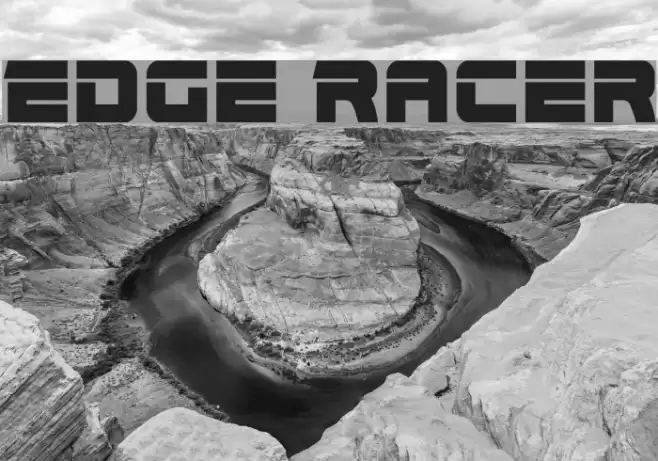 Edge Racer Font examples