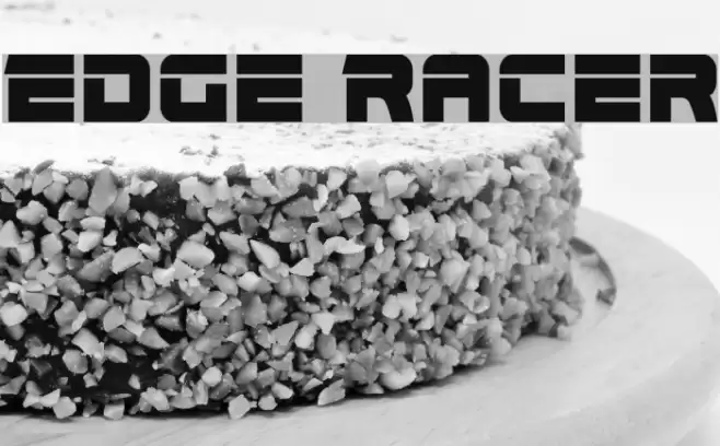 Edge Racer Font examples