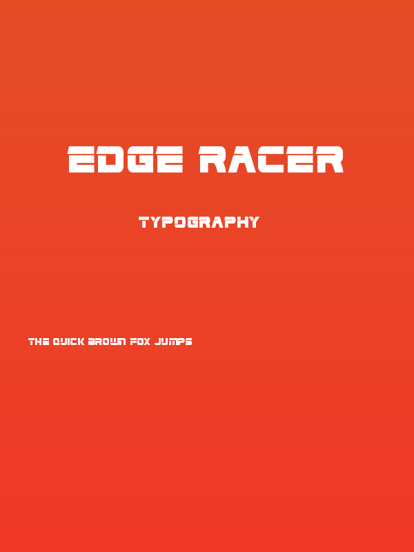 Edge Racer Poster