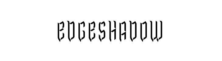 Edge Shadow  नि: शुल्क फ़ॉन्ट्स डाउनलोड