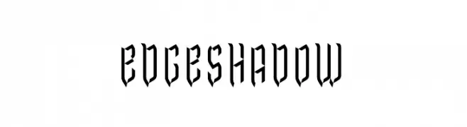 Edge Shadow  Descarca Fonturi Gratis