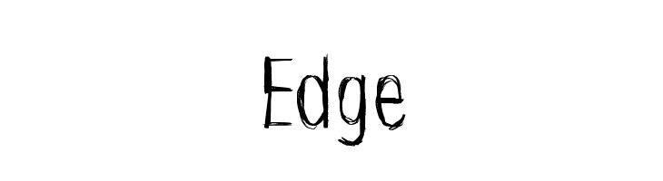 Edge  font caratteri gratis
