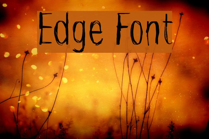 Edge Font examples