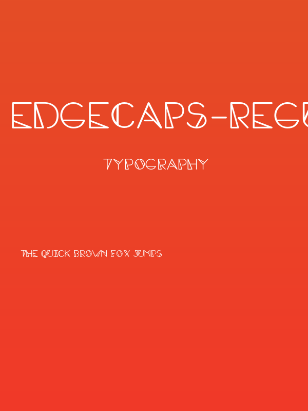 EdgeCaps-Regular Poster