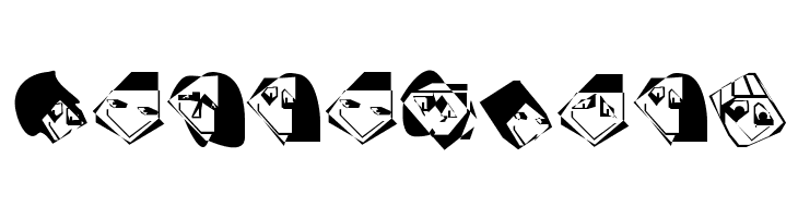 EdgedFaces Font