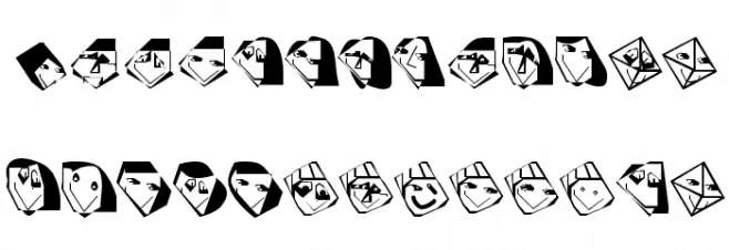 EdgedFaces Fuentes MINÚSCULAS