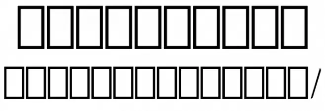 Edges normal Font OTHER CHARS