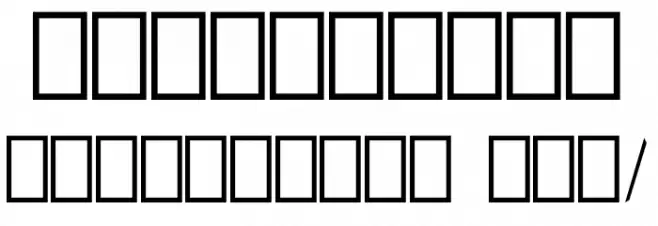 Edges normal Font OTHER CHARS