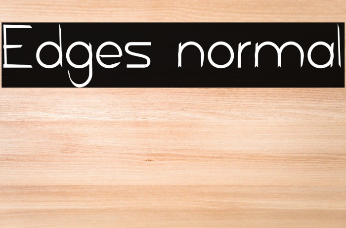 Edges normal 字体 examples