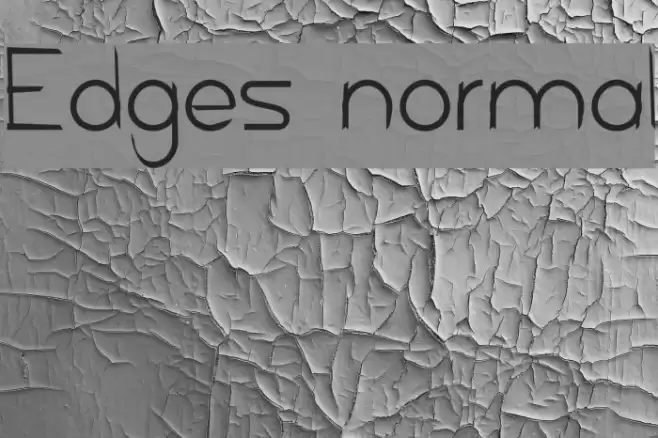 Edges normal Font examples