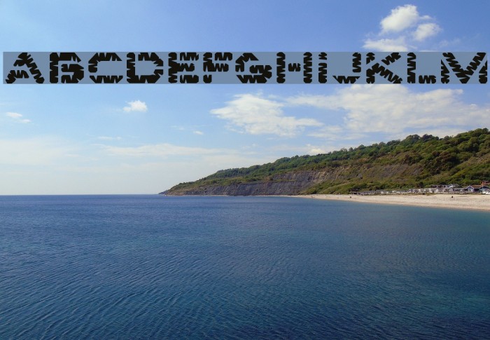 Edgewater Font examples