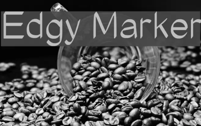 Edgy Marker फ़ॉन्ट examples