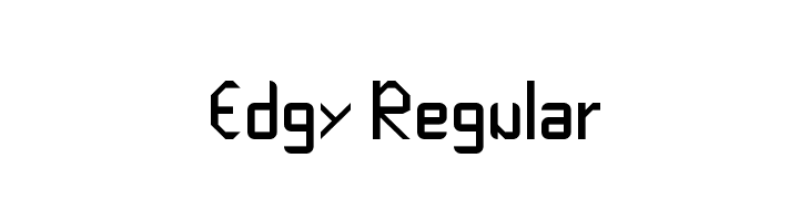 Edgy Regular Font