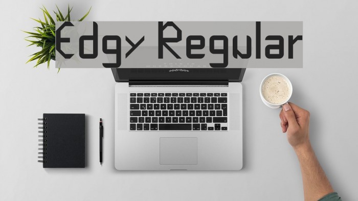 Edgy Regular Font examples