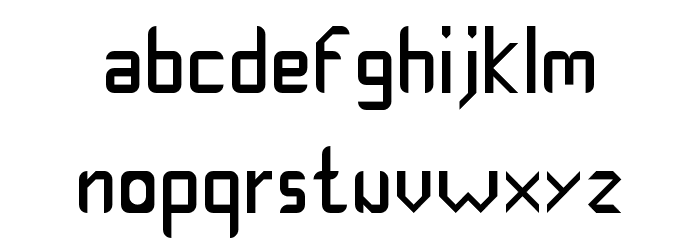 Edgy Regular Font LOWERCASE