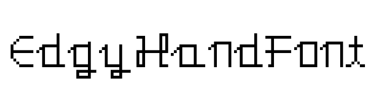 EdgyHandFont  フリーフォントのダウンロード