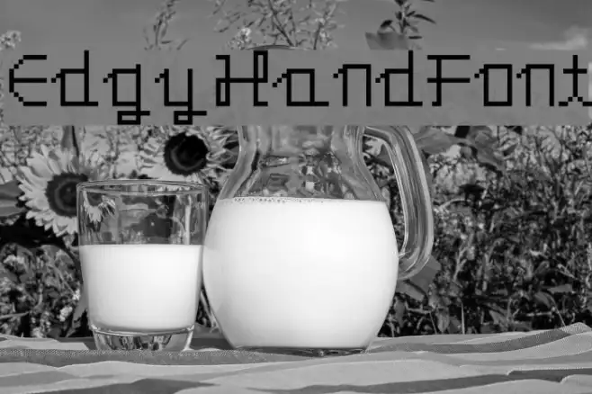 EdgyHandFont Example 2